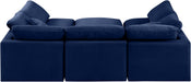 Indulge - Velvet 6 Piece Modular Sectional - Simple Home Plus