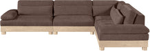 Turin - Chenille Fabric Upholstered Modular Sectional - Brown - Simple Home Plus