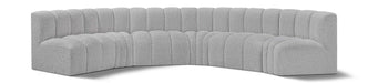 Arc - Boucle Fabric 6 Piece U-Shaped Modular Sofa - Simple Home Plus