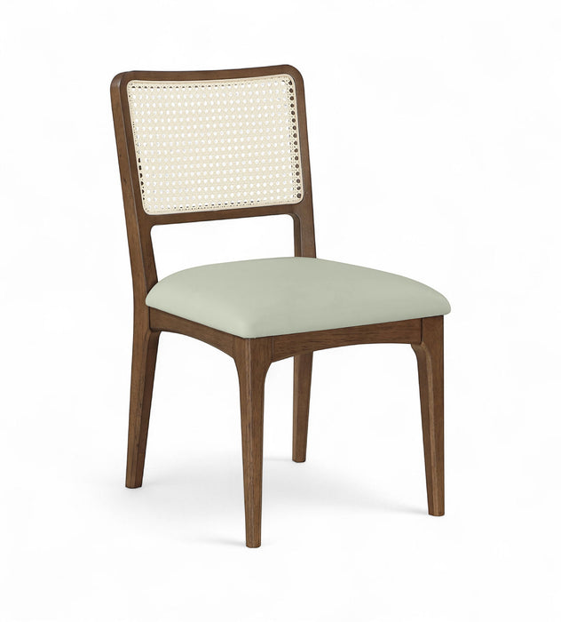 Atrium - Upholstered Seat Dining Chair With Brushed Brown Base (Set of 2) - Simple Home Plus