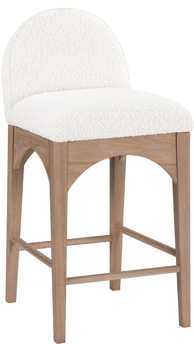 Waldorf - Boucle Stool With Natural Legs - Simple Home Plus