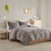 Malea - Shaggy Comforter Mini Set - Gray - Simple Home Plus