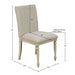 Fiona - Upholstered Dining Chair With Turned Wood Legs (Set of 2) - Light Gray - Simple Home Plus
