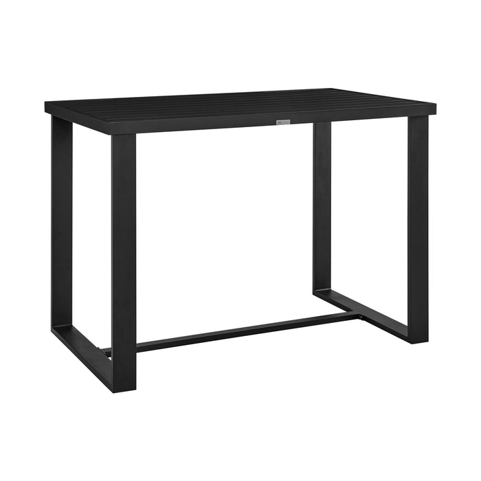 Alegria - Outdoor Patio Bar Height Dining Table - Black - Simple Home Plus