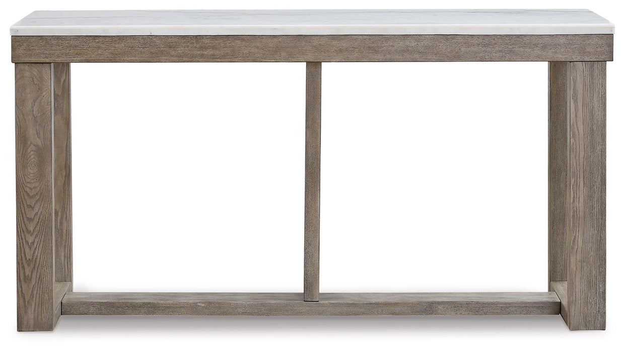 Loyaska - Brown / Ivory - Sofa Table - Simple Home Plus