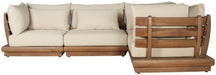 Mirella - 4 Piece Water Resistant Fabric Outdoor Patio Modular Sectional - Simple Home Plus