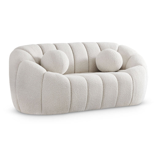 Elijah - Boucle Fabric Loveseat - Simple Home Plus