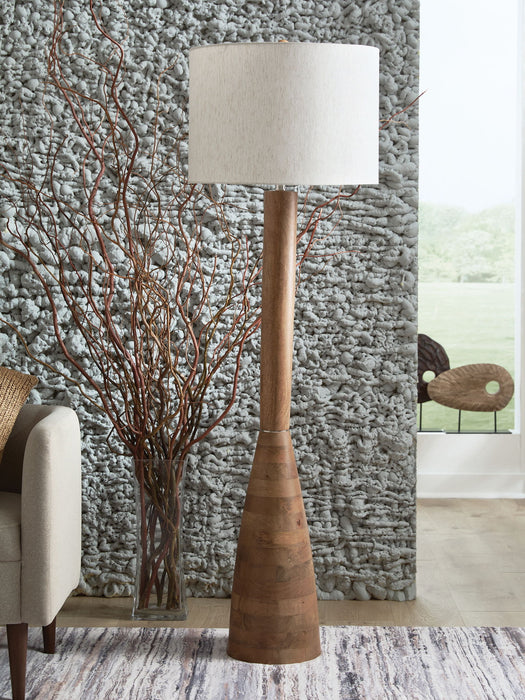 Ailsa - Natural Brown - Wood Floor Lamp - Simple Home Plus