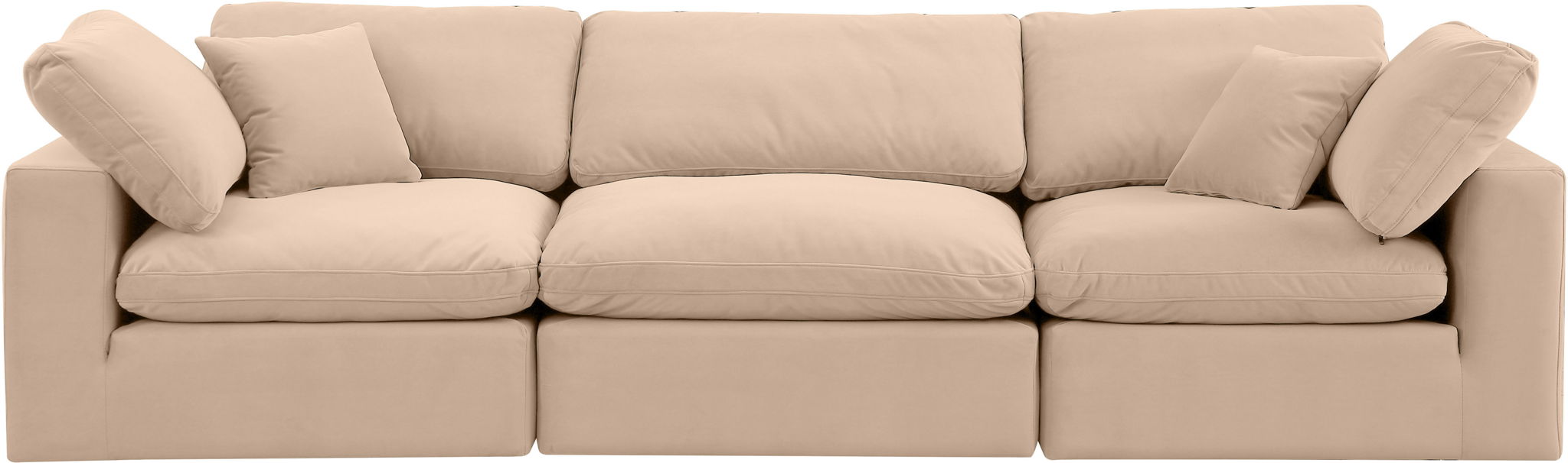 Comfy - Velvet Modular Sofa 3 Seats - Simple Home Plus