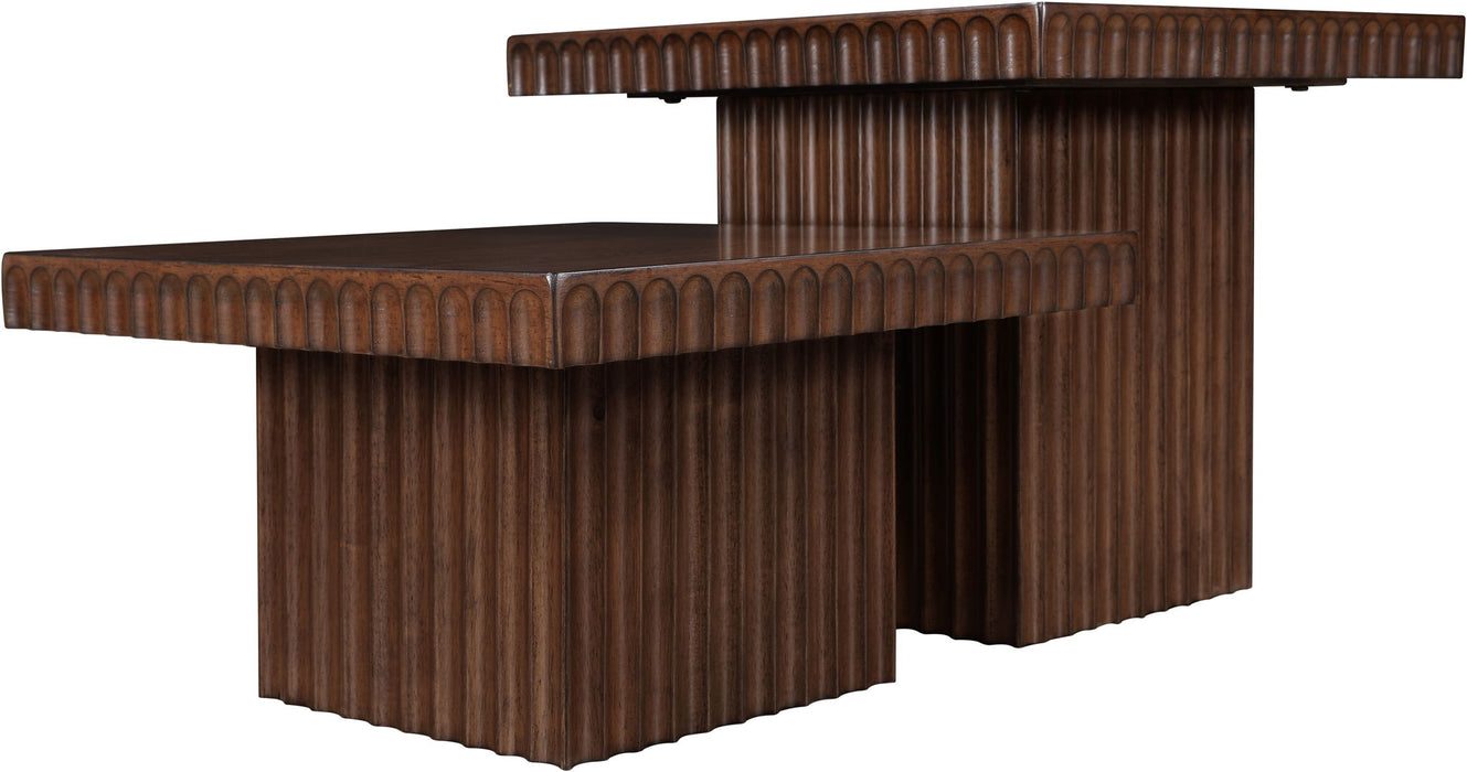 Spencer - Oak Veneer 2 Piece Coffee Table - Simple Home Plus