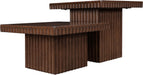 Spencer - Oak Veneer 2 Piece Coffee Table - Simple Home Plus