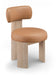Atelier - Vegan Leather Upholstered Dining Chair (Set of 2) - Painted Natural Frame - Simple Home Plus