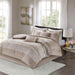 Ava - 7 Piece Comforter Set - Taupe - Simple Home Plus