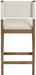 Avon - Linen Textured Performance Fabric Counter Stool - Simple Home Plus