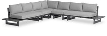 Maldives - 5 Piece Water Resistant Outdoor Patio Modular Sectional With Gray Base - Simple Home Plus