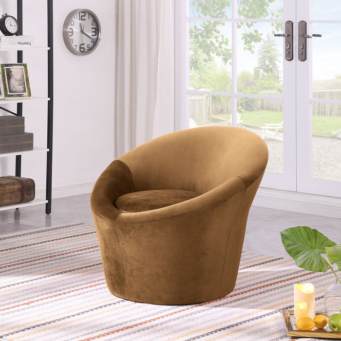 Tristan - Accent Chair - Saddle - Simple Home Plus