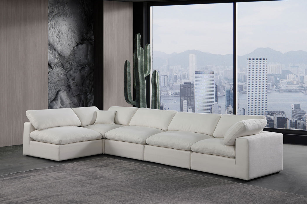Comfy - 5 Piece Linen Modular Sectional - Simple Home Plus