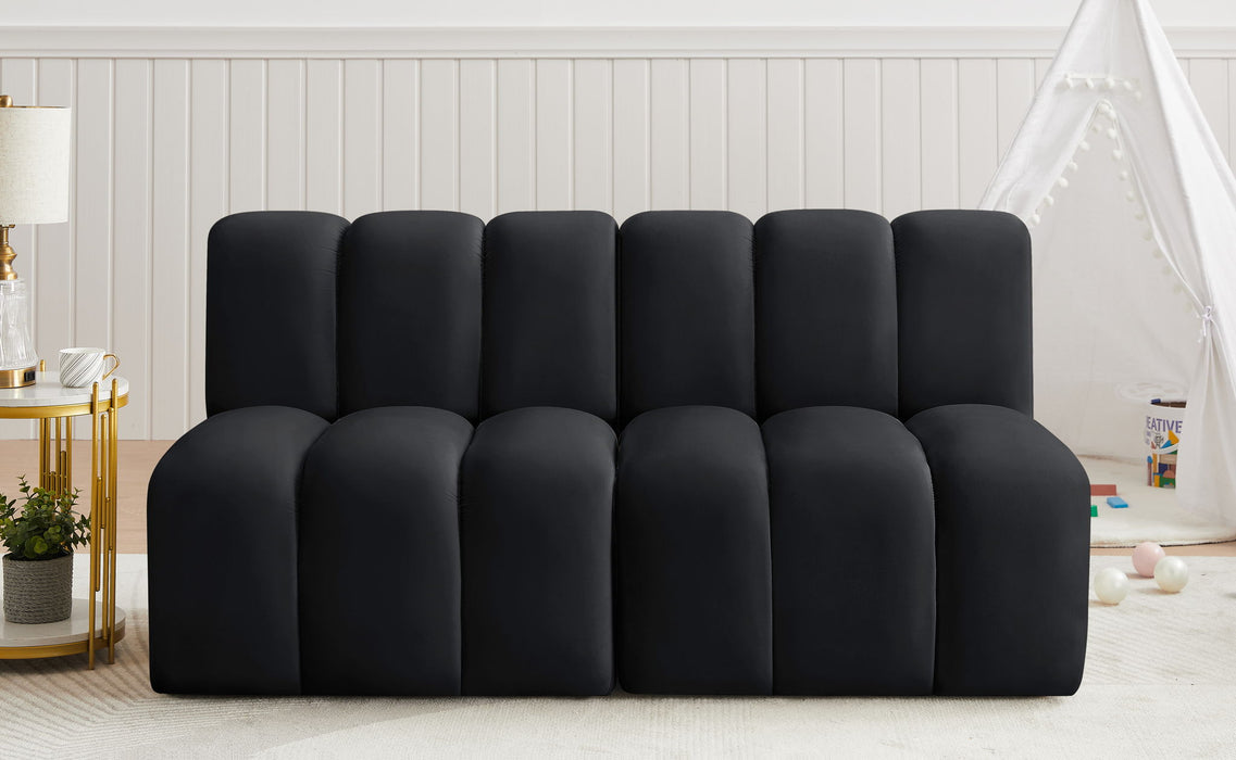 Arc - Velvet 2 Seats Modular Sofa - Simple Home Plus