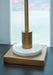 Fritzburn - Gold Finish / White - Metal Table Lamp - Simple Home Plus