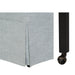 London - Upholstered Skirted Dining Arm Chair With Hidden Casters - Light Blue - Simple Home Plus