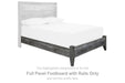 Baystorm - Full Panel Footboard w/Rails - Gray - Simple Home Plus
