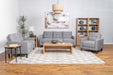 Bowen - Upholstered Track Arm Tufted Sofa Set - Simple Home Plus