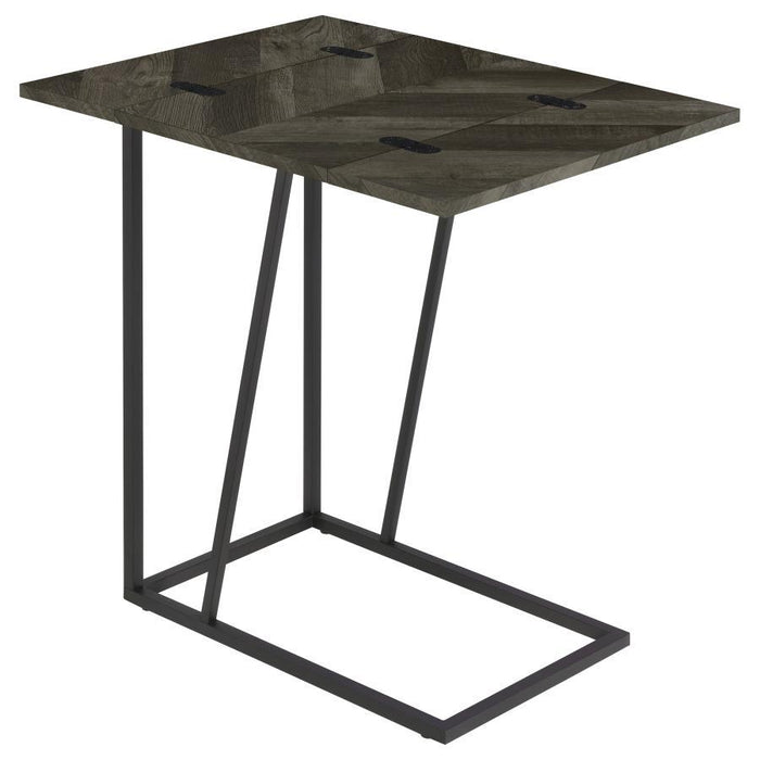 Carly - Expandable Engineered Wood C-Shaped Side Table - Simple Home Plus