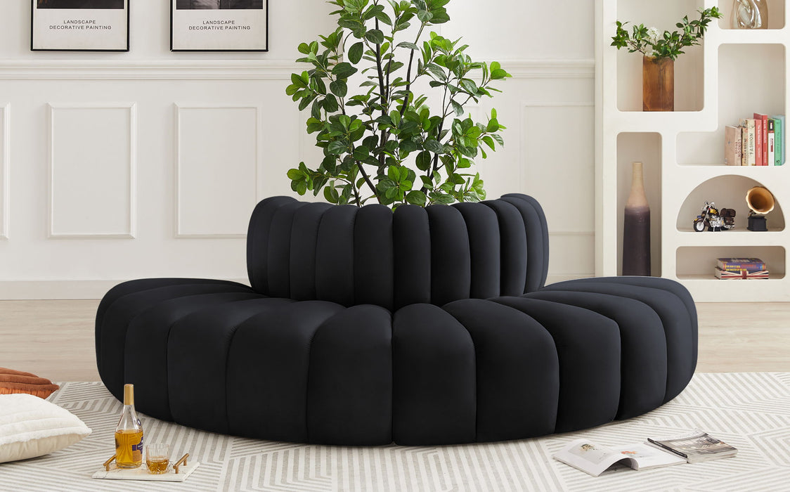 Arc - Velvet 4 Piece Modular Sofa - Simple Home Plus