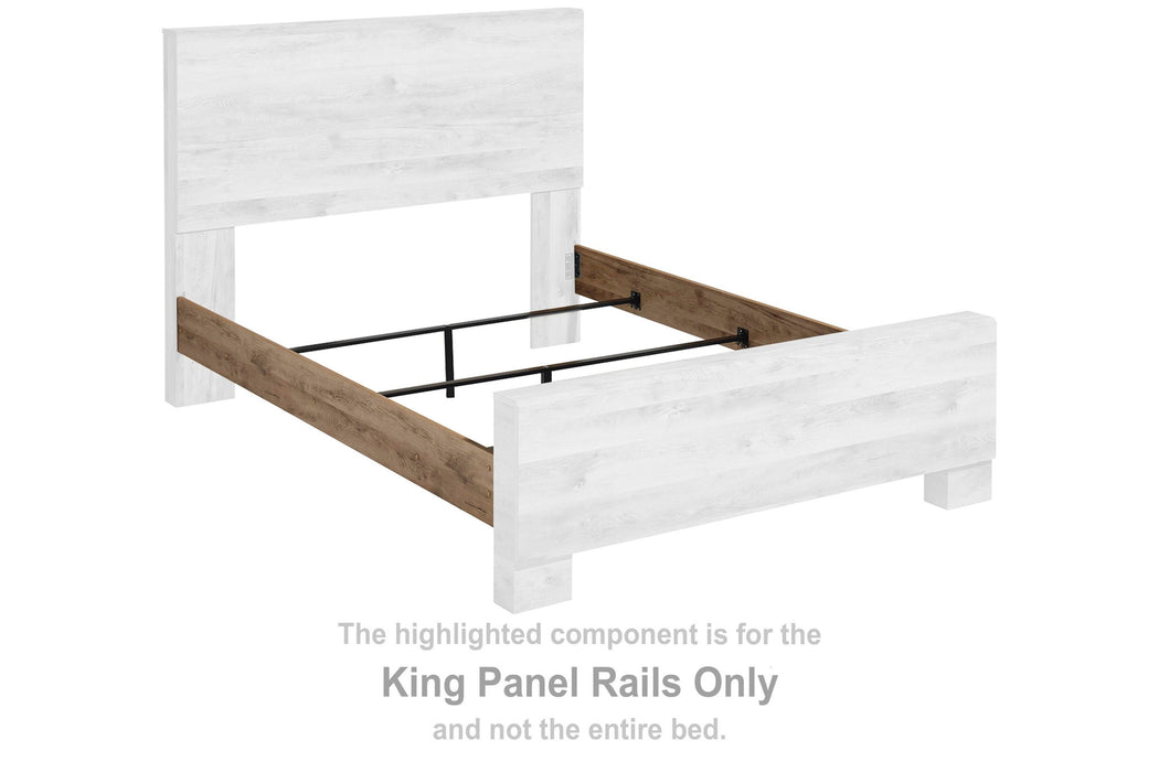 Hyanna - King Panel Rails - Tan Brown - Simple Home Plus