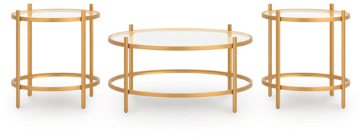 Pearlox - Gold - Occasional Table Set (Set of 3) - Simple Home Plus