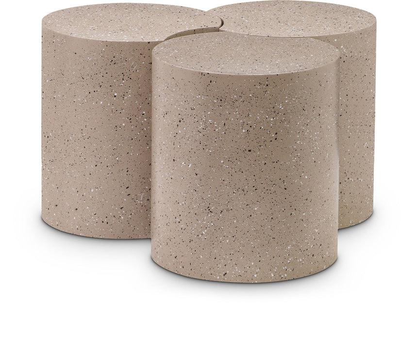 Dimple - 3 Piece Modular Coffee Table - Terazzo Finish - Simple Home Plus