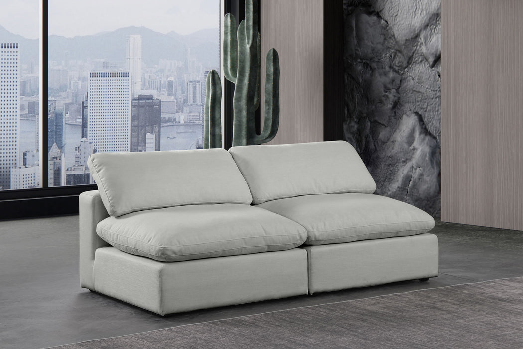 Comfy - Linen Modular Armless Sofa 2 Seats - Simple Home Plus