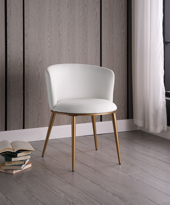 Skylar - Dining Chair with Gold Legs (Set of 2) - Simple Home Plus