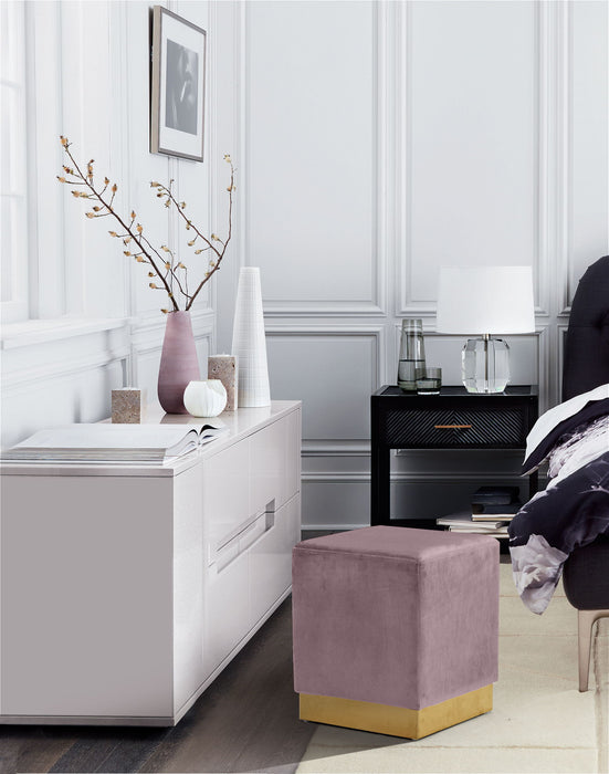 Jax - Stool Ottoman with Gold Base - Simple Home Plus