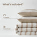 Merritt - King/California King Yarn-Dyed Striped Comforter - Taupe - Simple Home Plus