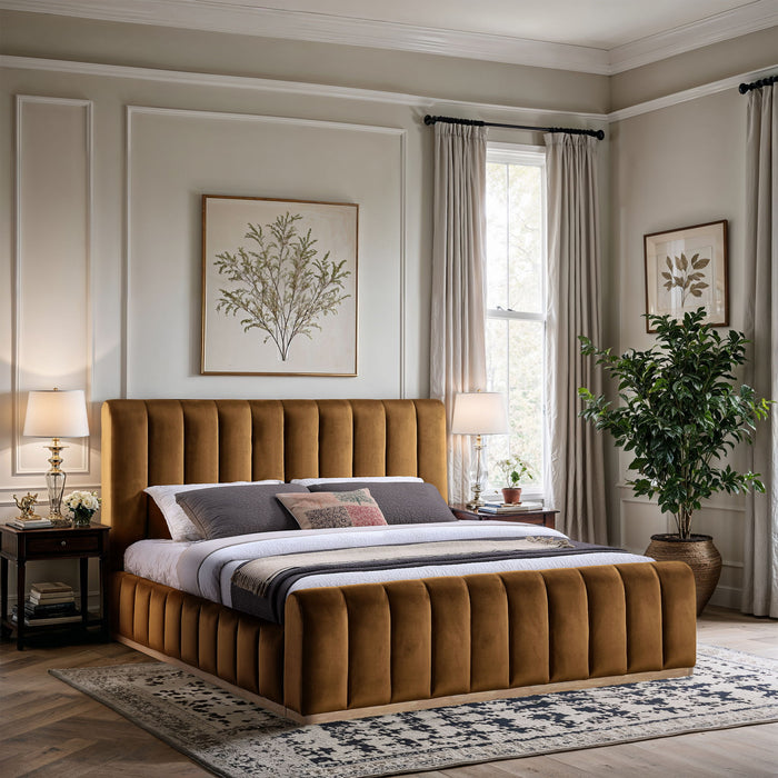 Amara - Velvet Bed - Simple Home Plus