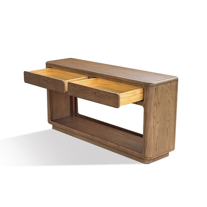 Emil - Console Table - Driftwood - Simple Home Plus