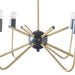 Alexis - 6-Light Two-Tone Chandelier - Antique Brass - Simple Home Plus
