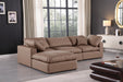 Comfy - 4 Piece Faux Leather Modular Sectional With Chaise - Simple Home Plus