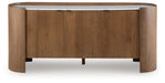 Fitzroy - Brown / White - Accent Cabinet - Simple Home Plus
