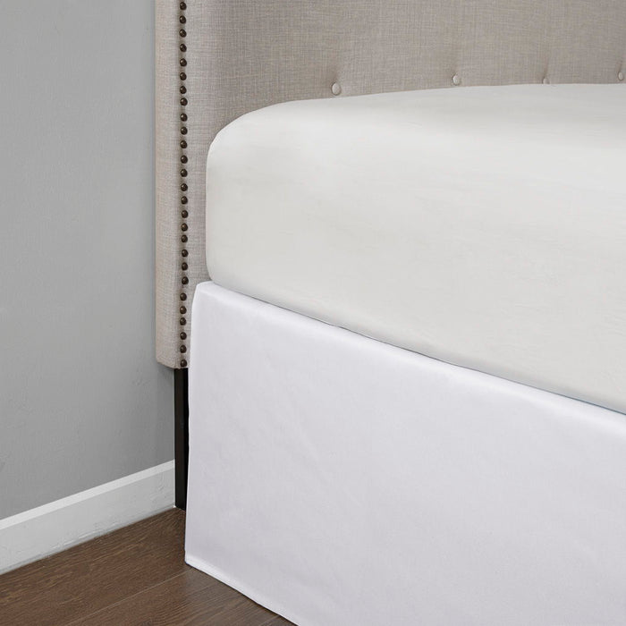 Simple Fit - Wrap Around Adjustable Bedskirt - White