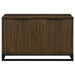 Ryatt - 4 Door Engineered Wood Accent Cabinet - Dark Pine - Simple Home Plus