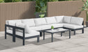 Nizuc - Outdoor Patio 7 Piece Modular Sectional With Gray Frame - Simple Home Plus