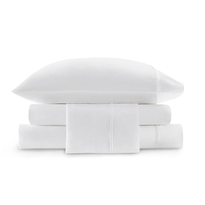 Split King Sateen Sheet Set - White - Simple Home Plus