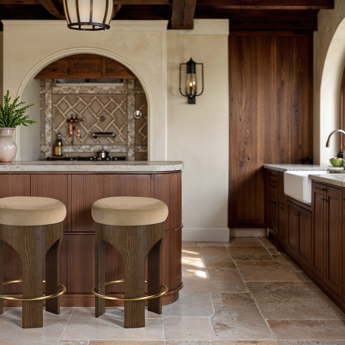 Bocceli - Counter Stool - Brown Base - Simple Home Plus