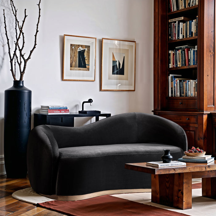 Gustavo - Velvet Upholstered Loveseat - Simple Home Plus