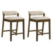 Landyn - 26" Sepia Brown Counter Height Rubberwood Barstool - Simple Home Plus