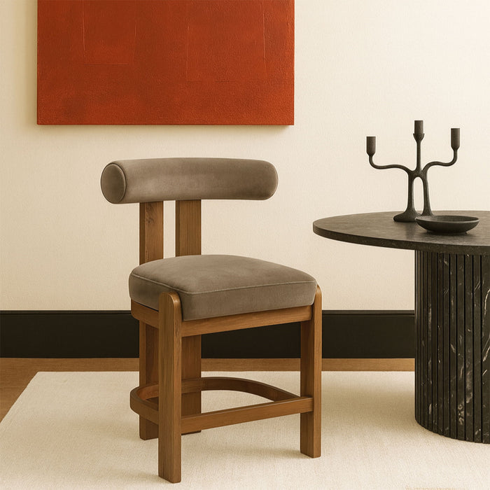 Arienzo - Velvet Upholstered Counter Stool (Set of 2) - Simple Home Plus