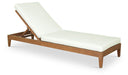 Mirella - Water Resistant Fabric Upholstered Outdoor Patio Chaise Lounge - Simple Home Plus