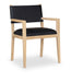 Avon - Vegan Leather Dining Arm Chair - Simple Home Plus